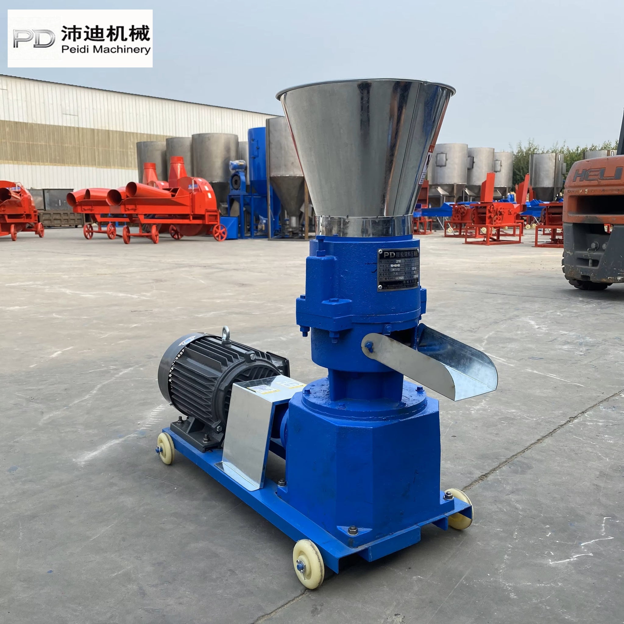 Mini Automatic Poultry Cattle Livestock Feed Processing Plant 500-800kg Feed Pellet Production Line Stainless Steel New